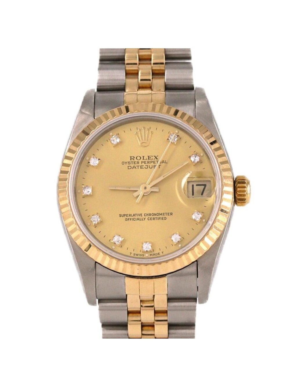 Rolex Datejust Stainless Steel Yellow Gold Automatic Watch